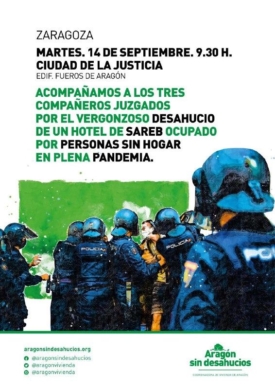 Acompañamiento a los juzgados desahuciados del Sareb