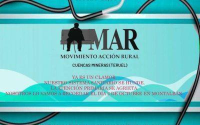 Participamos en la convocatoria del MAR por la defensa de la sanidad en el medio rural