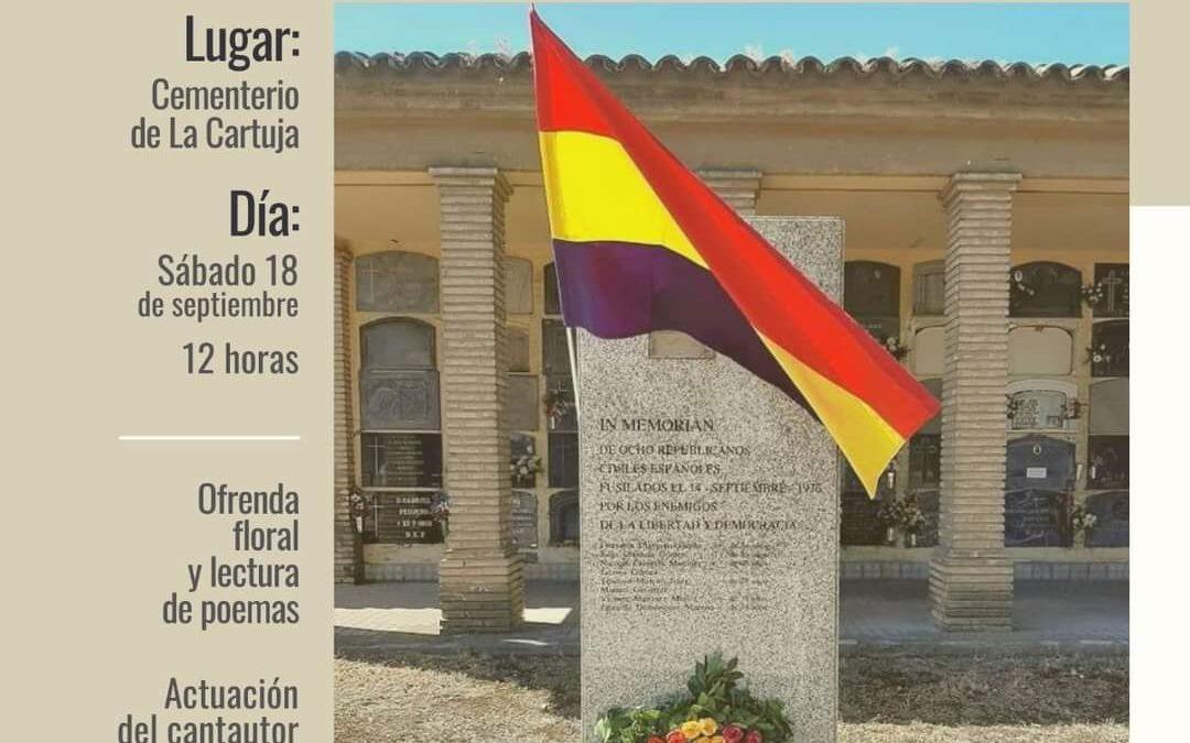 Homenaje a los vecinos fusilados el 14 de septiembre de 1936