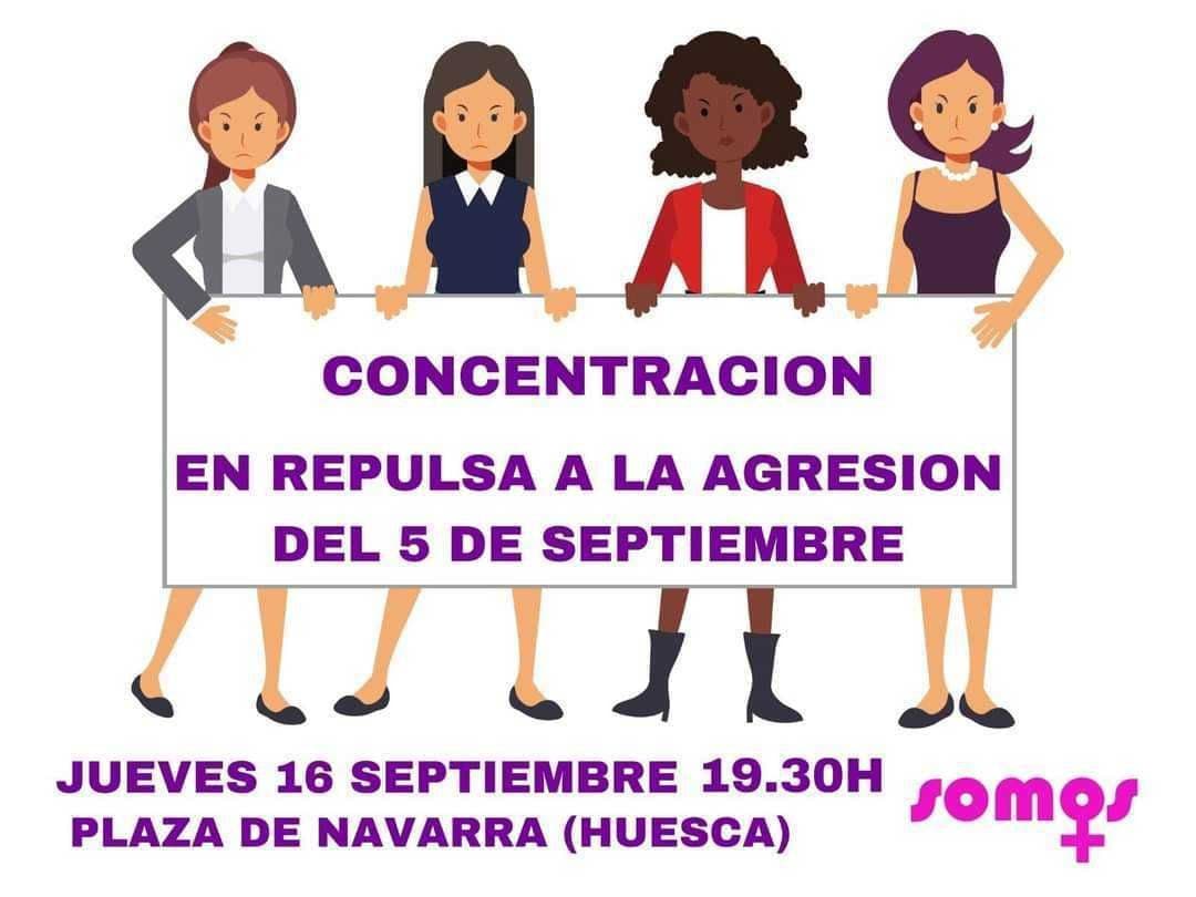 Concentración en repulsa a la agresión del 5 de septiembre
