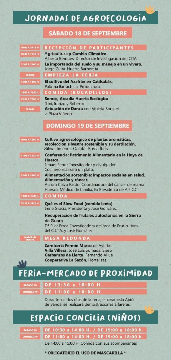 2 Jornadas de Agroecología y feria de producto de proximidad de Loporzano
