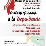 Concentración 'Ponemos cara a la dependencia'