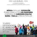 Xº aniversario de Stop Desahucios