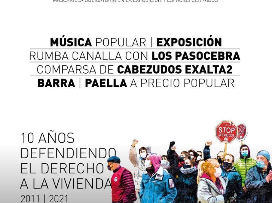 Xº aniversario de Stop Desahucios