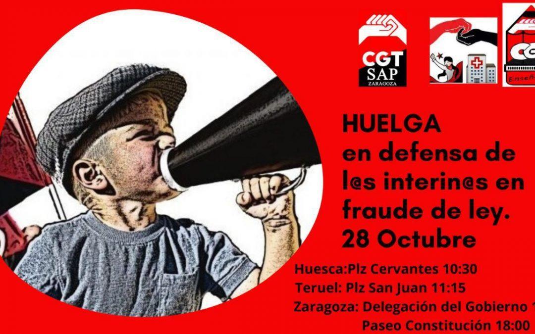 Huelga en defensa de las interinas en fraude de ley