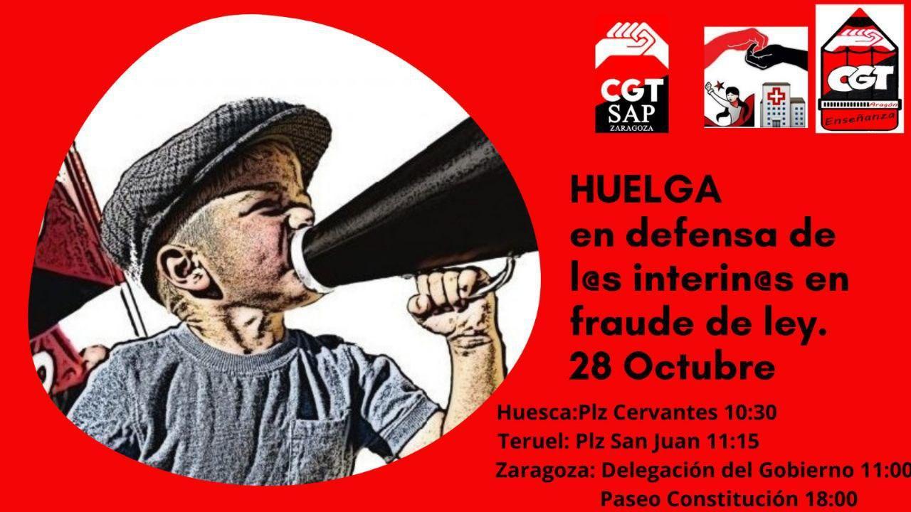 Huelga en defensa de las interinas en fraude de ley