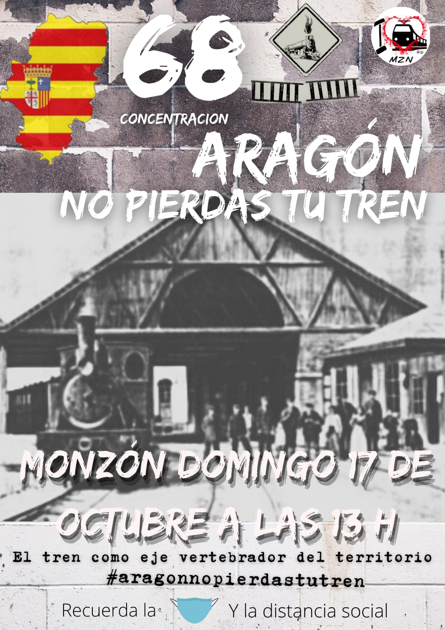 68ª Concentración en Monzón 'Aragón No Pierdas Tu tren'
