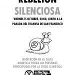 Meditación en la calle por la crisis climática
