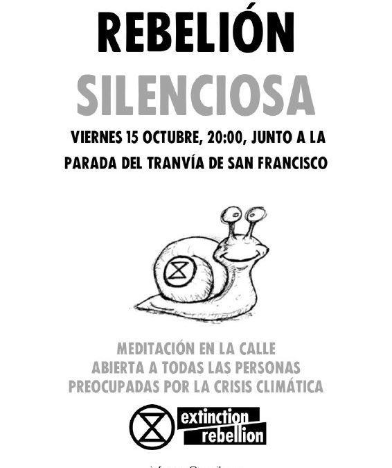 Meditación en la calle por la crisis climática