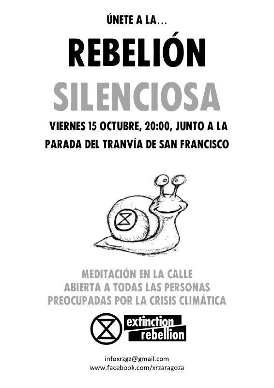 Meditación en la calle por la crisis climática