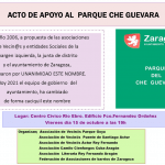 Acto de apoyo al Parque CHE GUEVARA