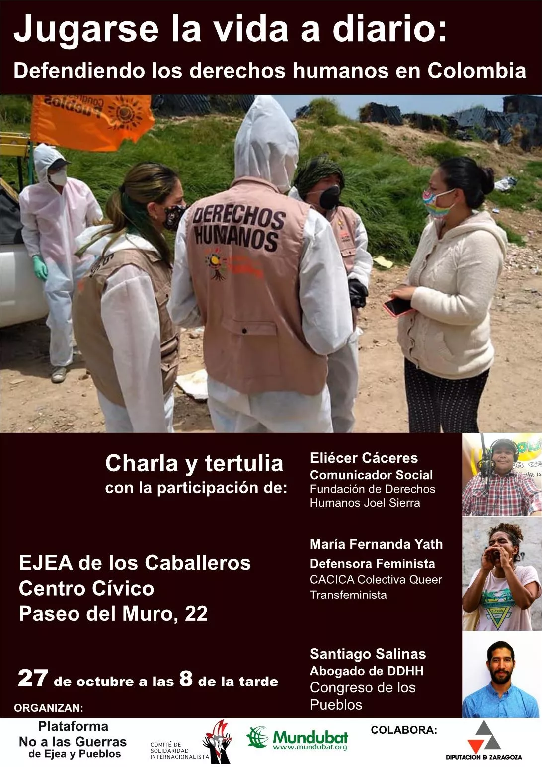 Charla y tertulia: Jugarse la vida a diario