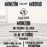 Monzón no pierdas tu tren: a Madrid