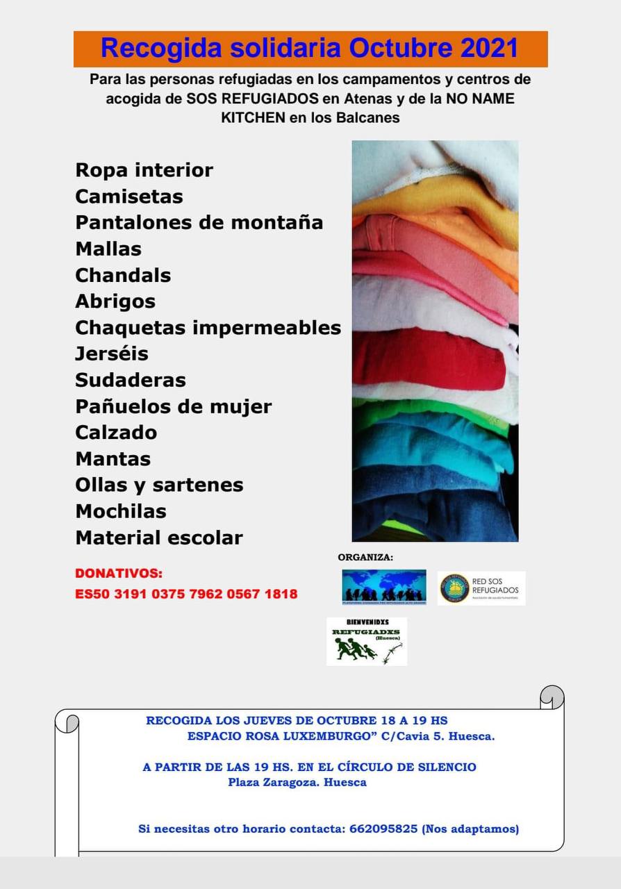 Recogida solidaria octubre