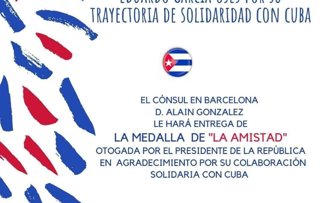 Homenaje del gobierno cubano a Eduardo García Osés