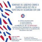 Homenaje del gobierno cubano a Eduardo García Osés