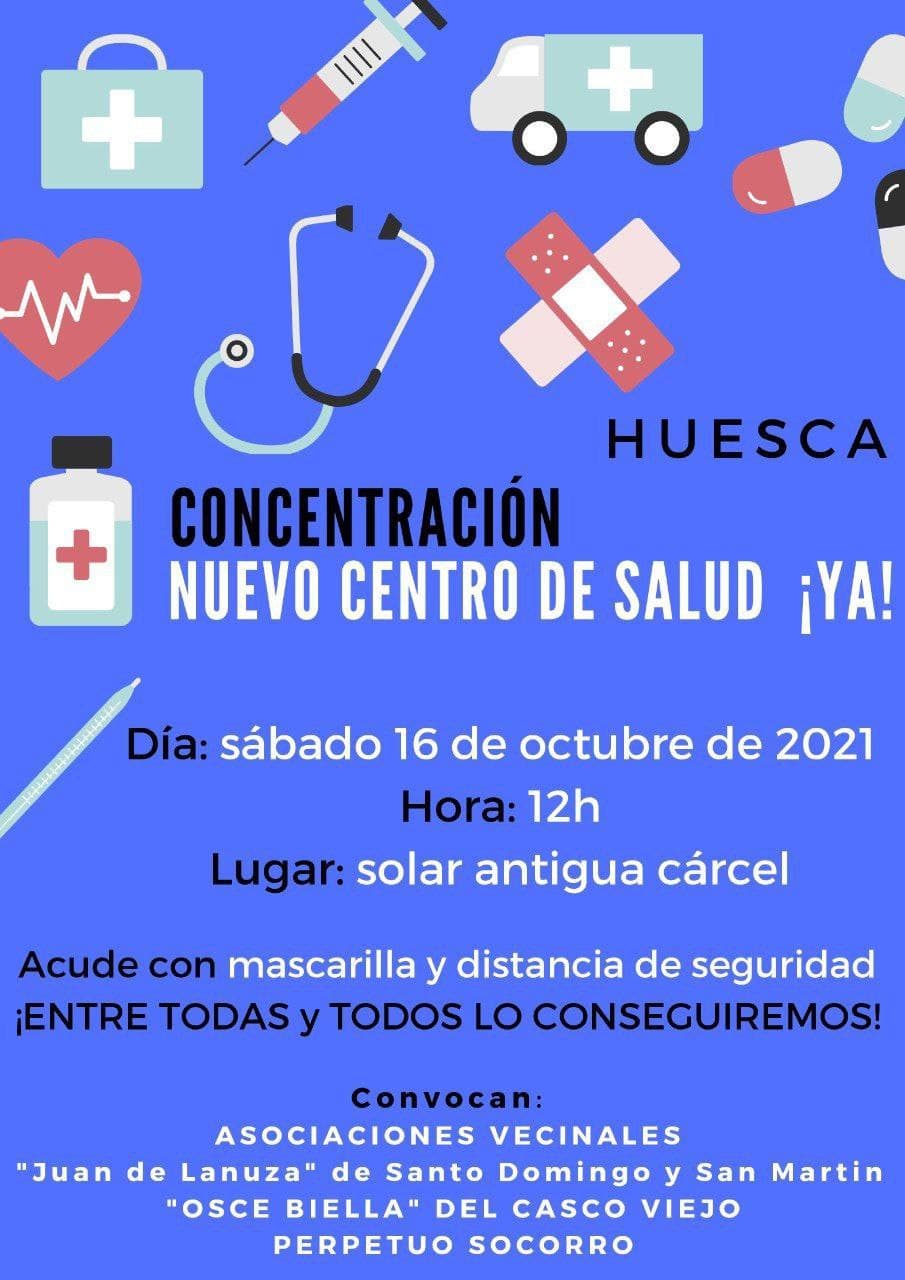 Concentración por un nuevo centro de salud