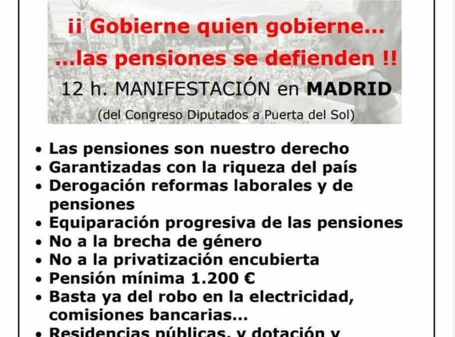 Concentración por las pensiones