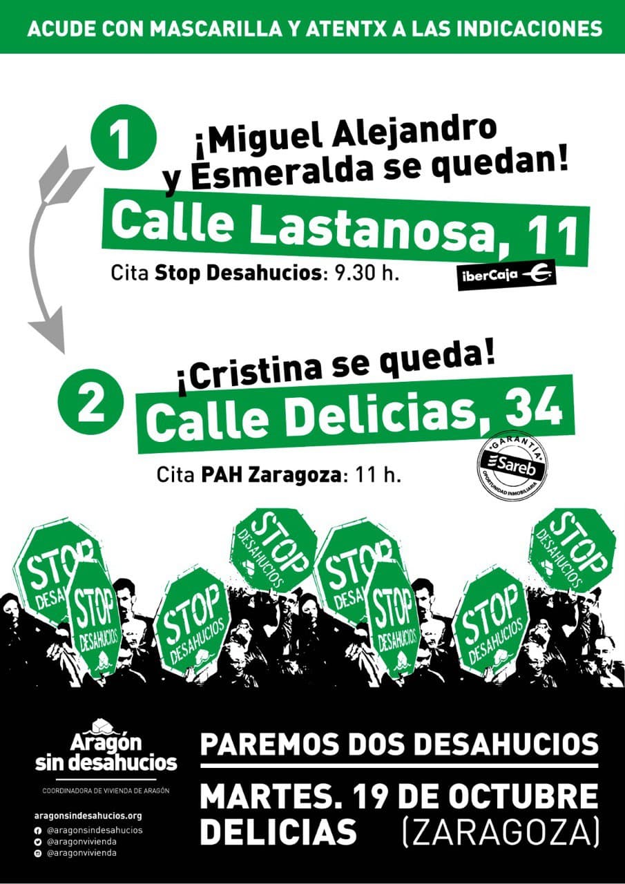Paremos dos desahucios