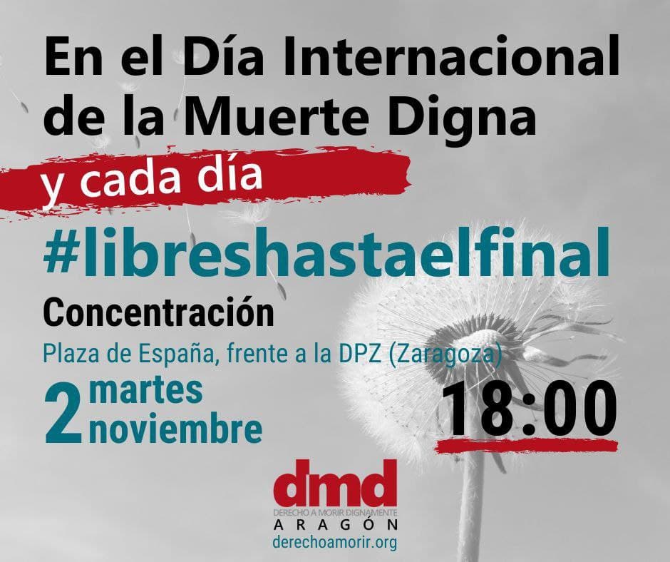 Concentración por el Día Internacional de la Muerte Digna