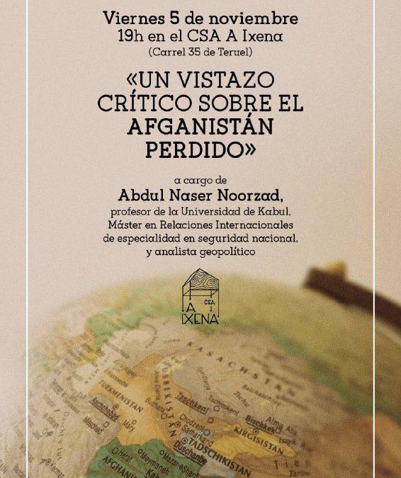 Charla «Un vistazo crítico sobre el Afganistán perdido»