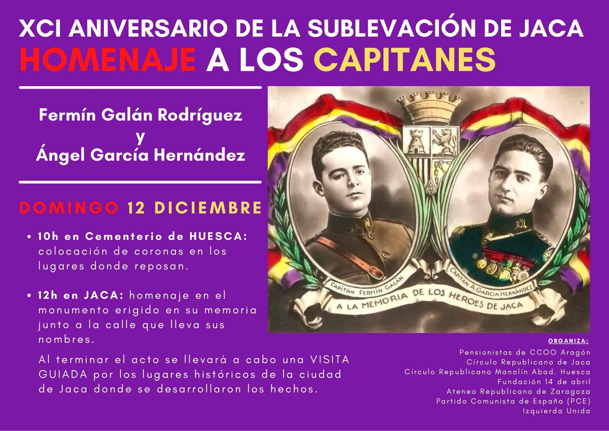 XCI Aniversario de la Sublevación de Jaca