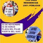 Concentración por unas residencias 100% públicas
