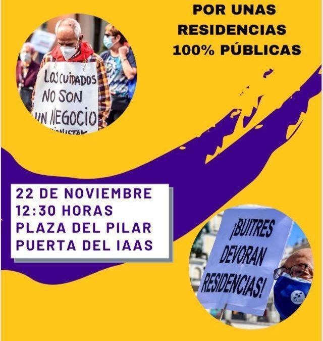 Concentración por unas residencias 100% públicas