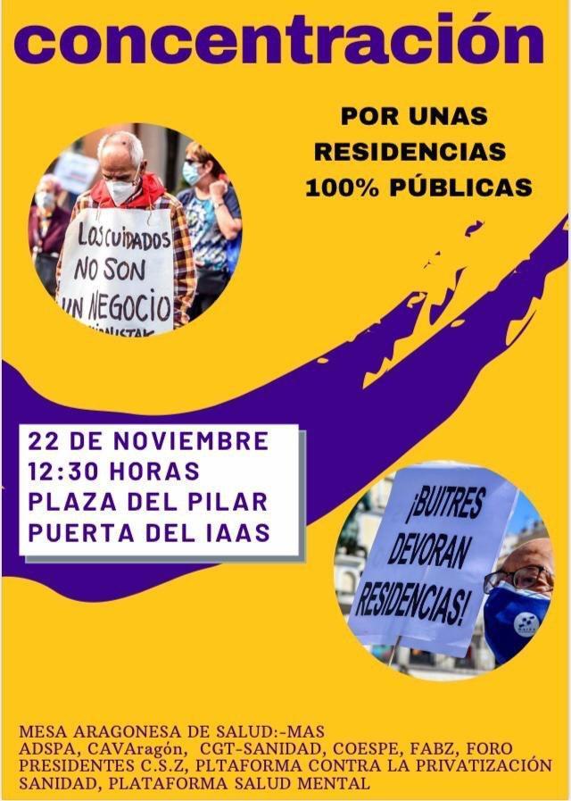 Concentración por unas residencias 100% públicas
