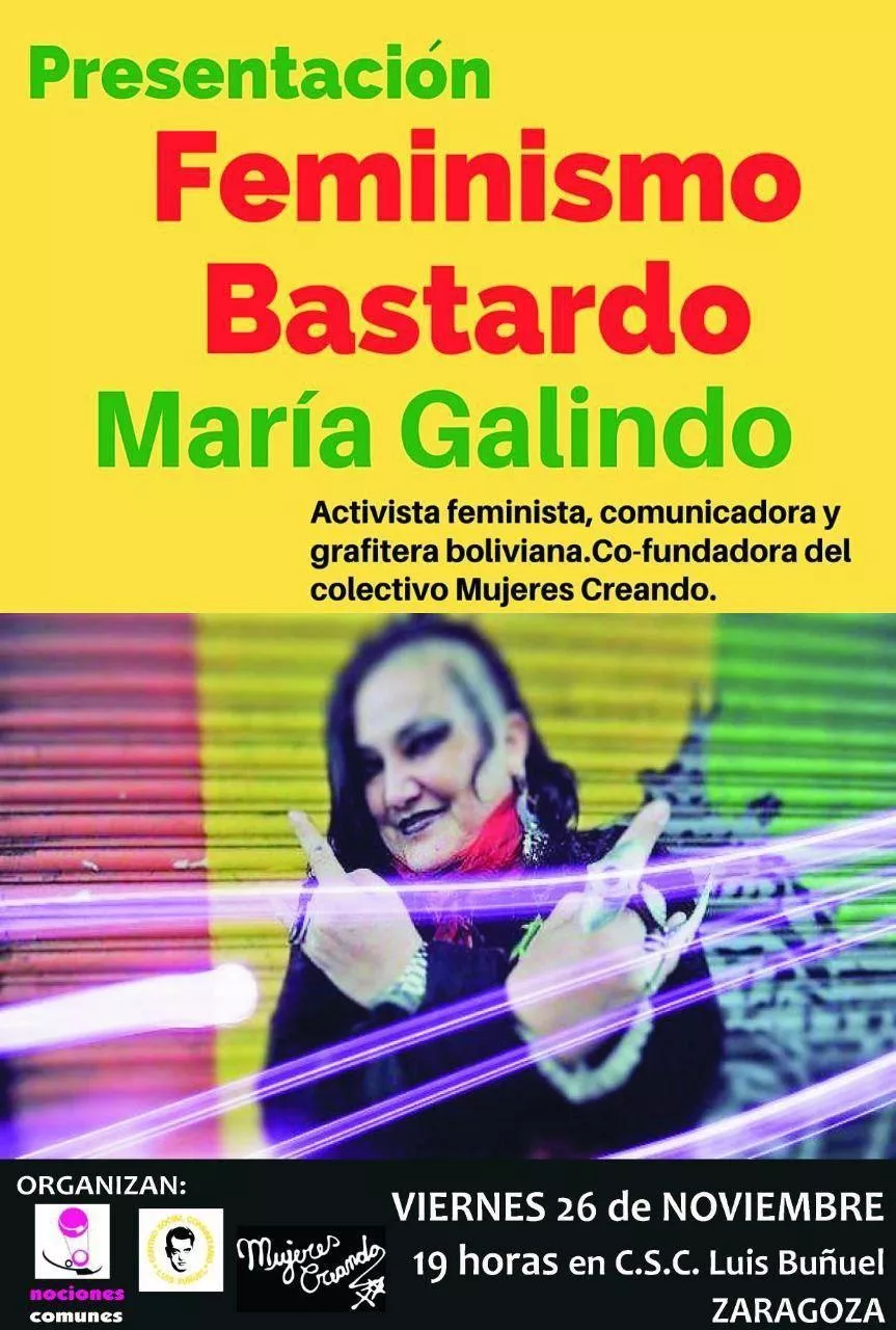 Presentación Feminismo Bastardo, de María Galindo
