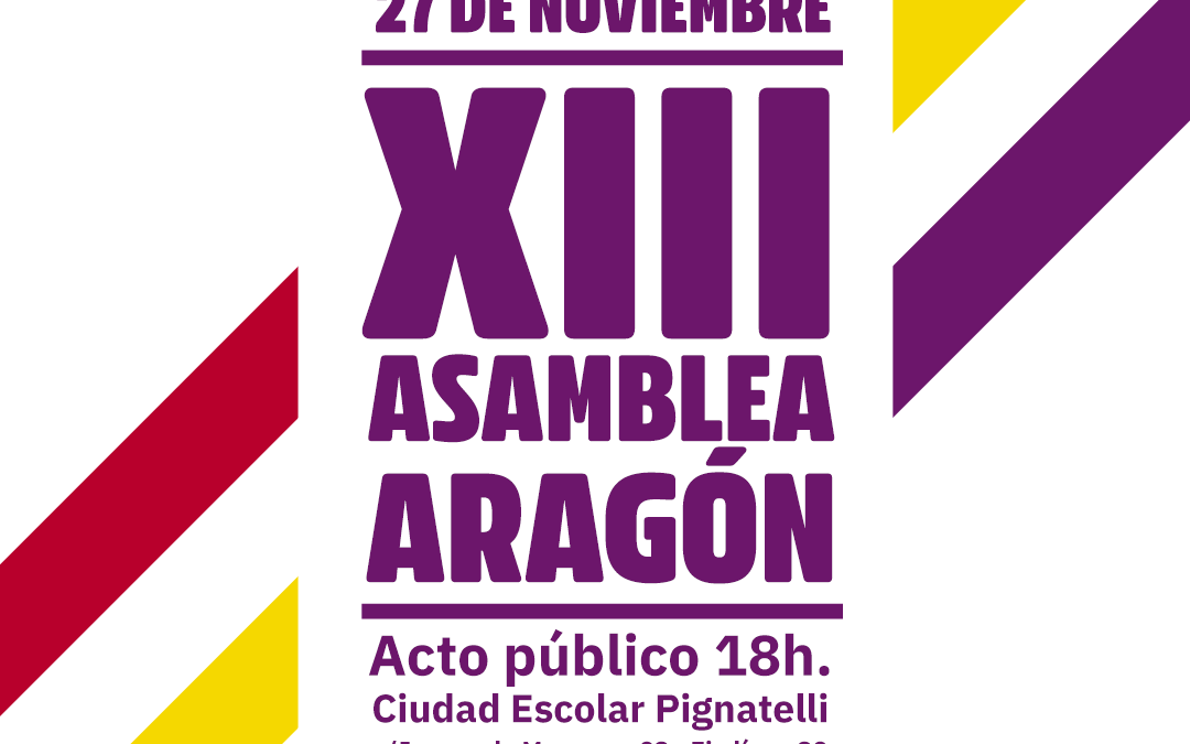 Acto público: XIII Asamblea de IU Aragón