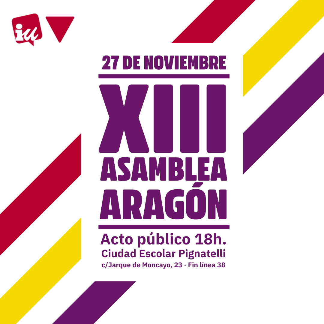 Acto público: XIII Asamblea de IU Aragón