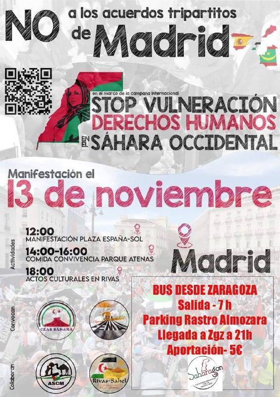 Manifestación por el Sáhara Occidental