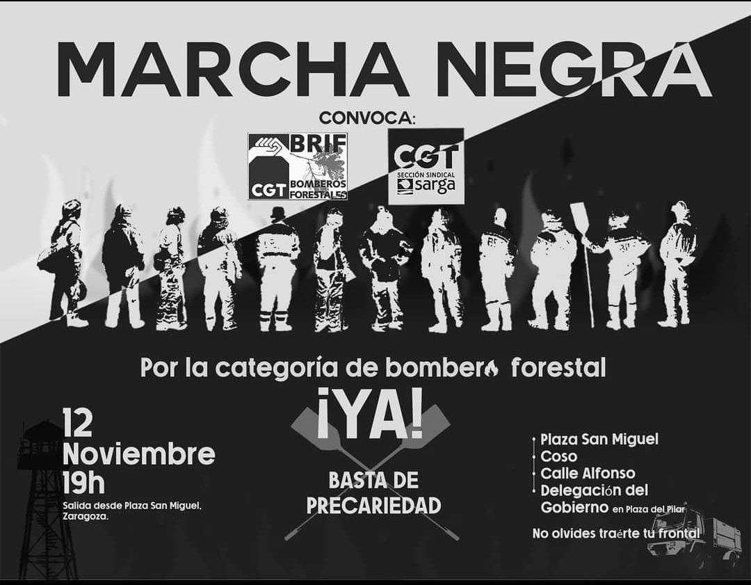 Marcha negra: ¡basta ya de precariedad!