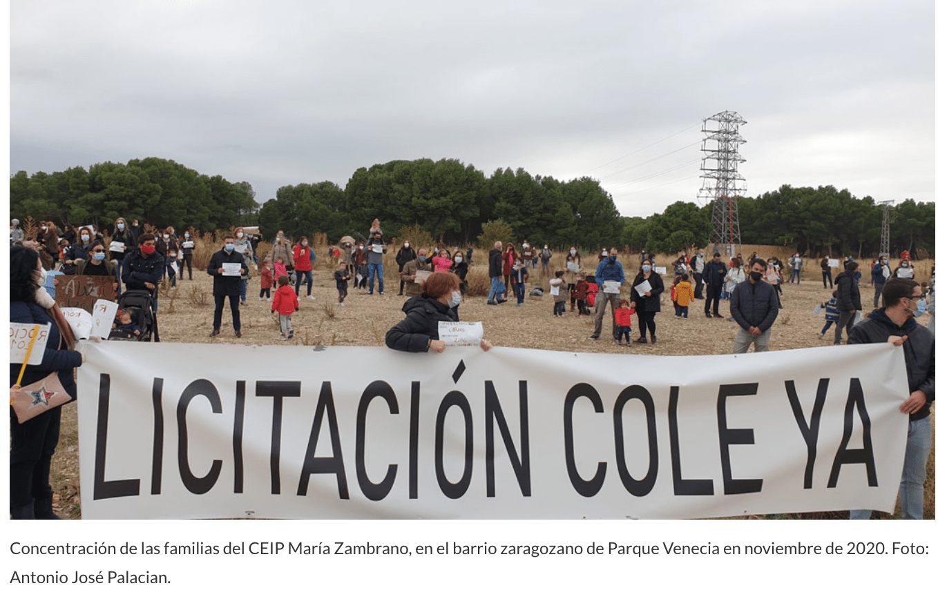 Concentración AMPA María Zambrano