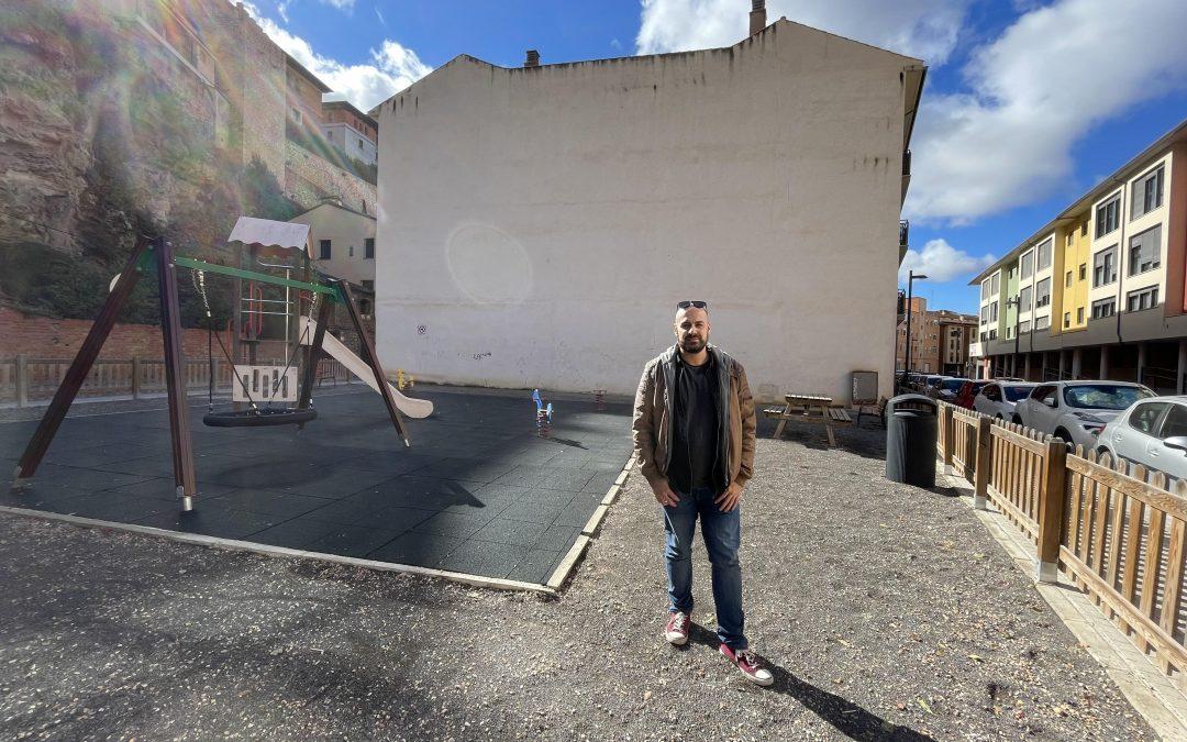 El parque de la Calle Valparaiso contará con elementos de sombra gracias a la propuesta de Ganar Teruel