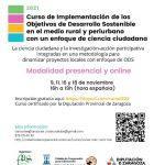 Curso de implementación de los ODS en el medio rural y periurbano con un enfoque de ciencia ciudadana
