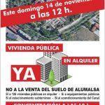 Concentración contra la venta del suelo Alumalsa