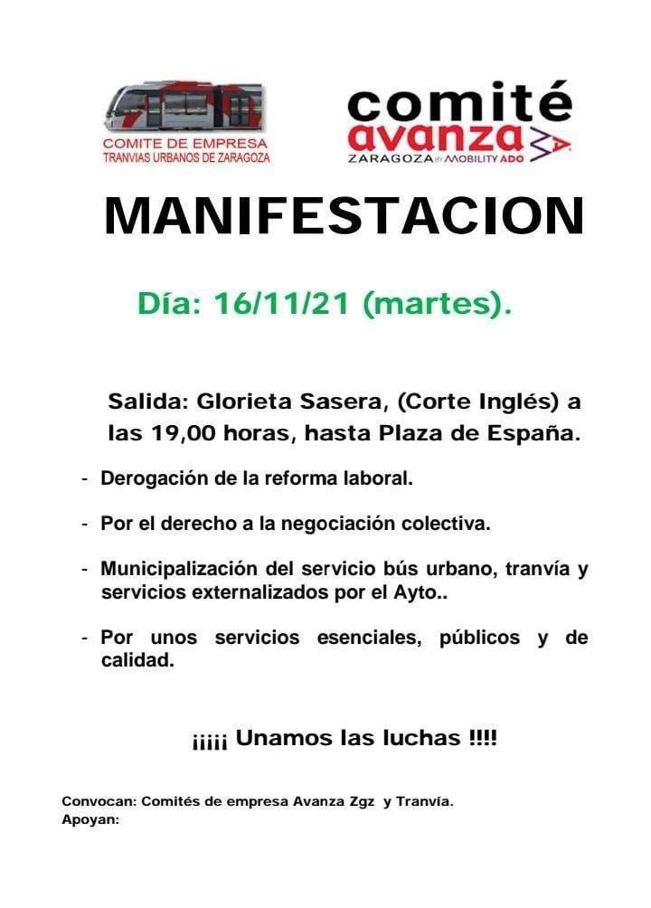Manifestación Comité Avanza