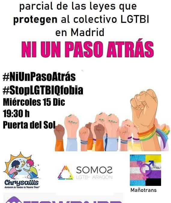 Aragón contra la derogación parcial de las leyes que protegen al colectivo LGTBI en Madrid