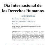 Concentración del Día Internacional de los Derechos Humanos