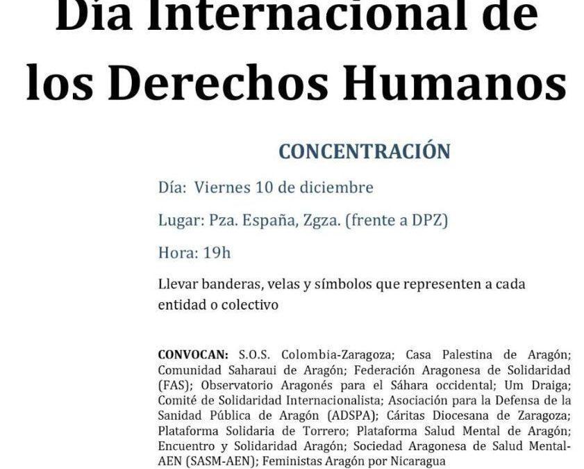 Concentración del Día Internacional de los Derechos Humanos