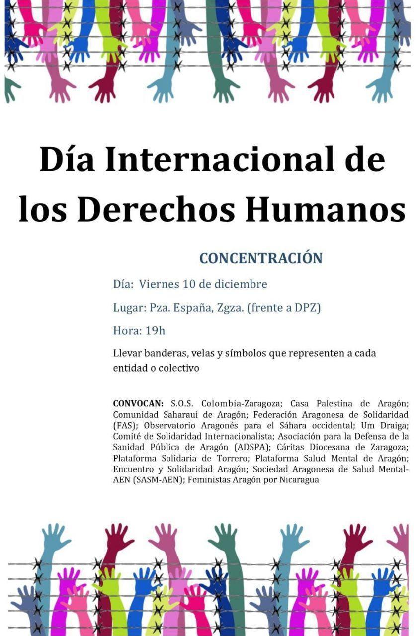 Concentración del Día Internacional de los Derechos Humanos