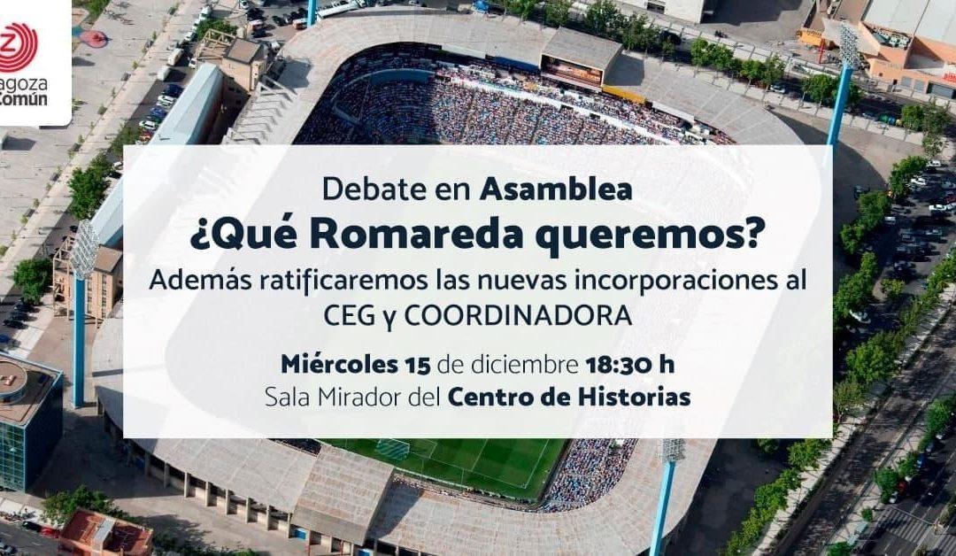 Debate en Asamblea: ¿Qué Romareda queremos?