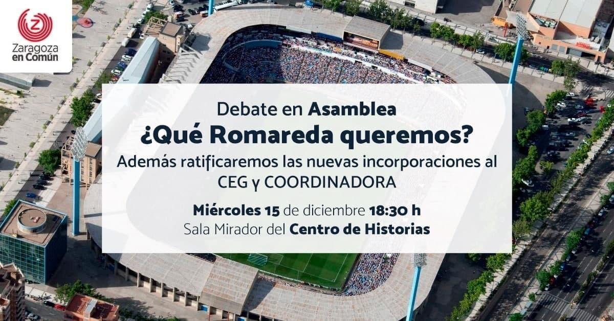 Debate en Asamblea: ¿Qué Romareda queremos?