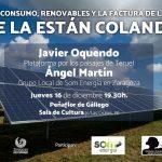 Charla: ¿Te la están colando? Autoconsumo, renovables y factura de la luz