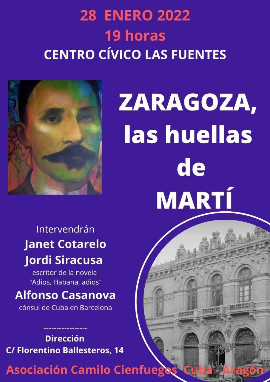 Zaragoza, las huellas de Martí