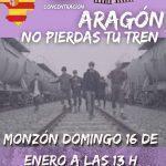 81ª concentración Aragón no Pierdas tu Tren