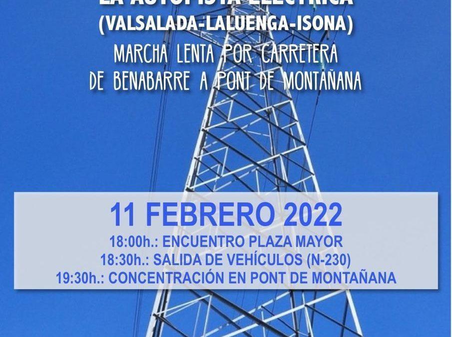 Jornada reivindicativa contra la autopista eléctrica Valsalada-Laluenga-Isona