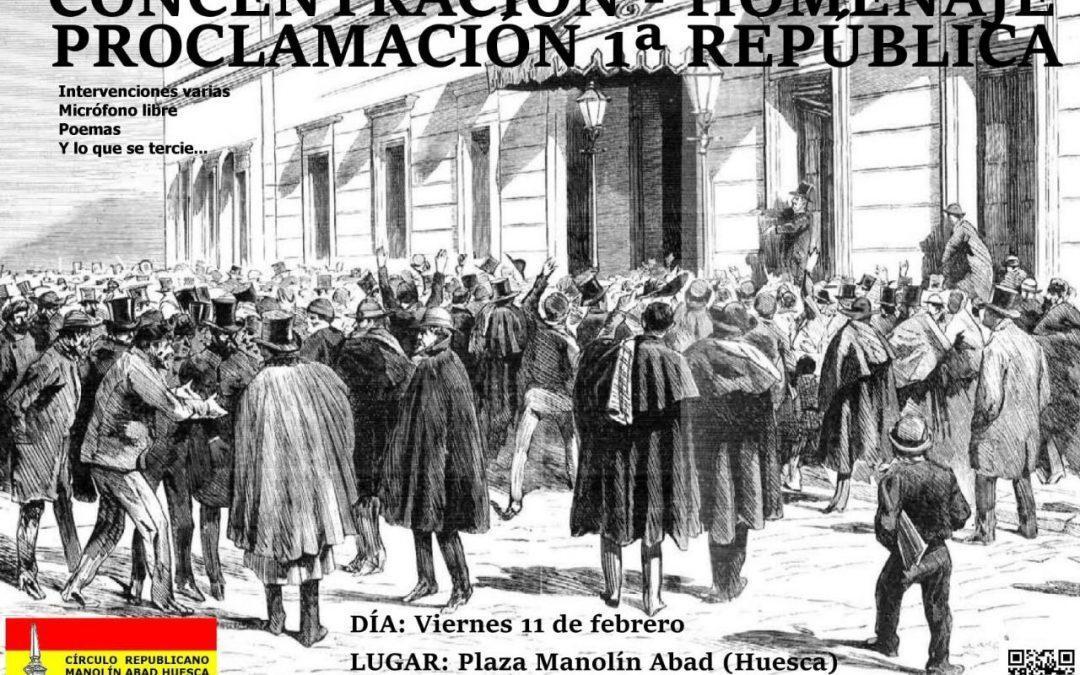 Concentración – homenaje Proclamación 1ª República